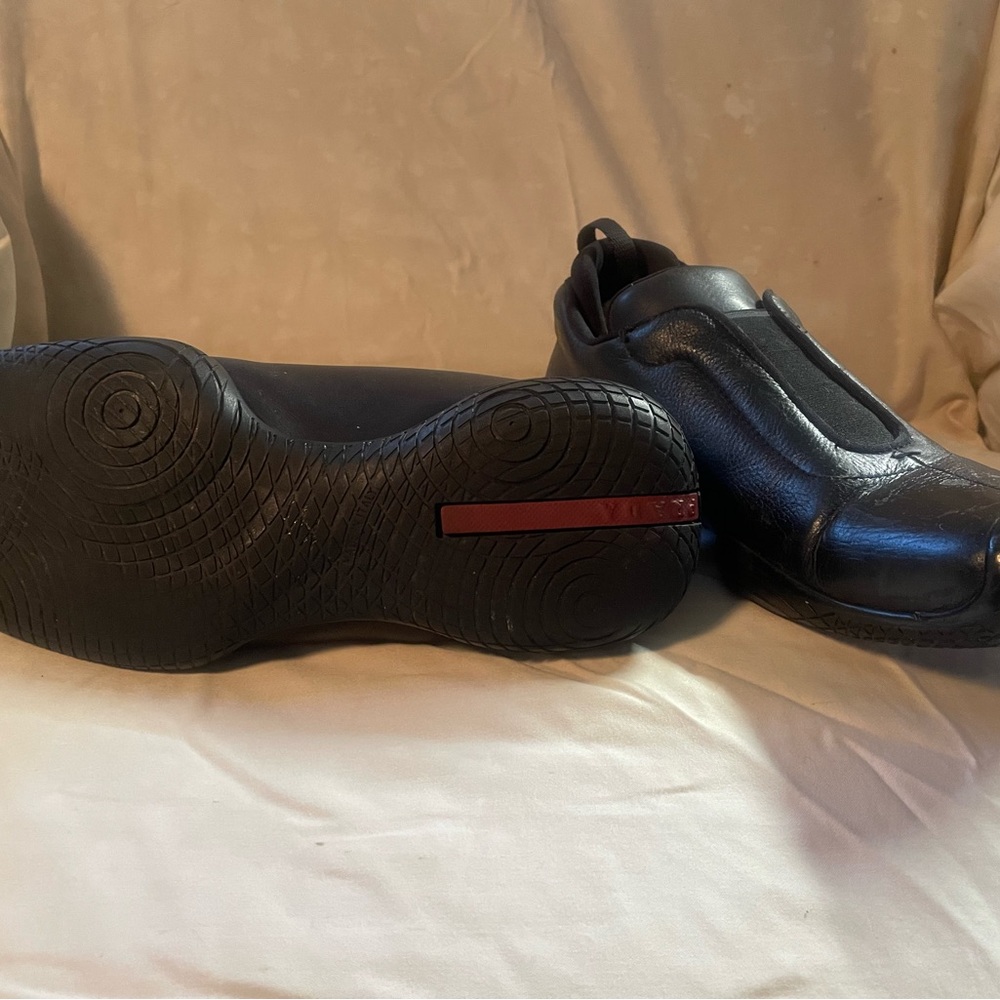 Prada Black Leather Loafers